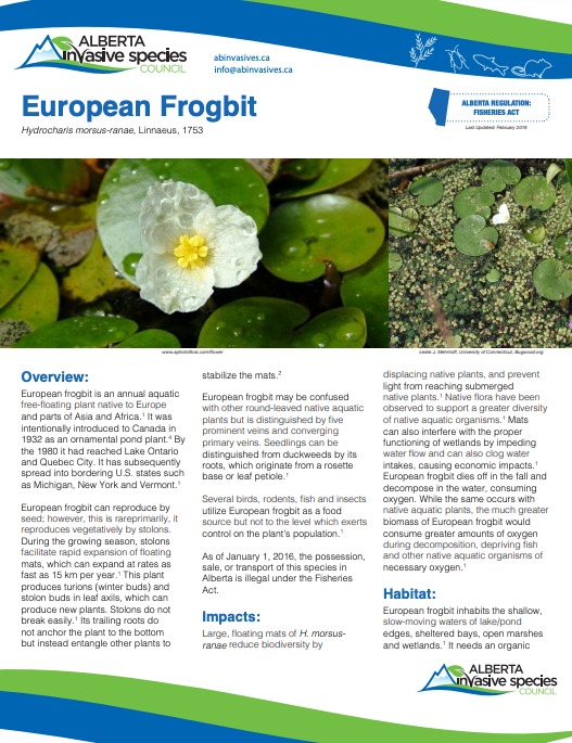 European Frogbit AISC Fact Sheet